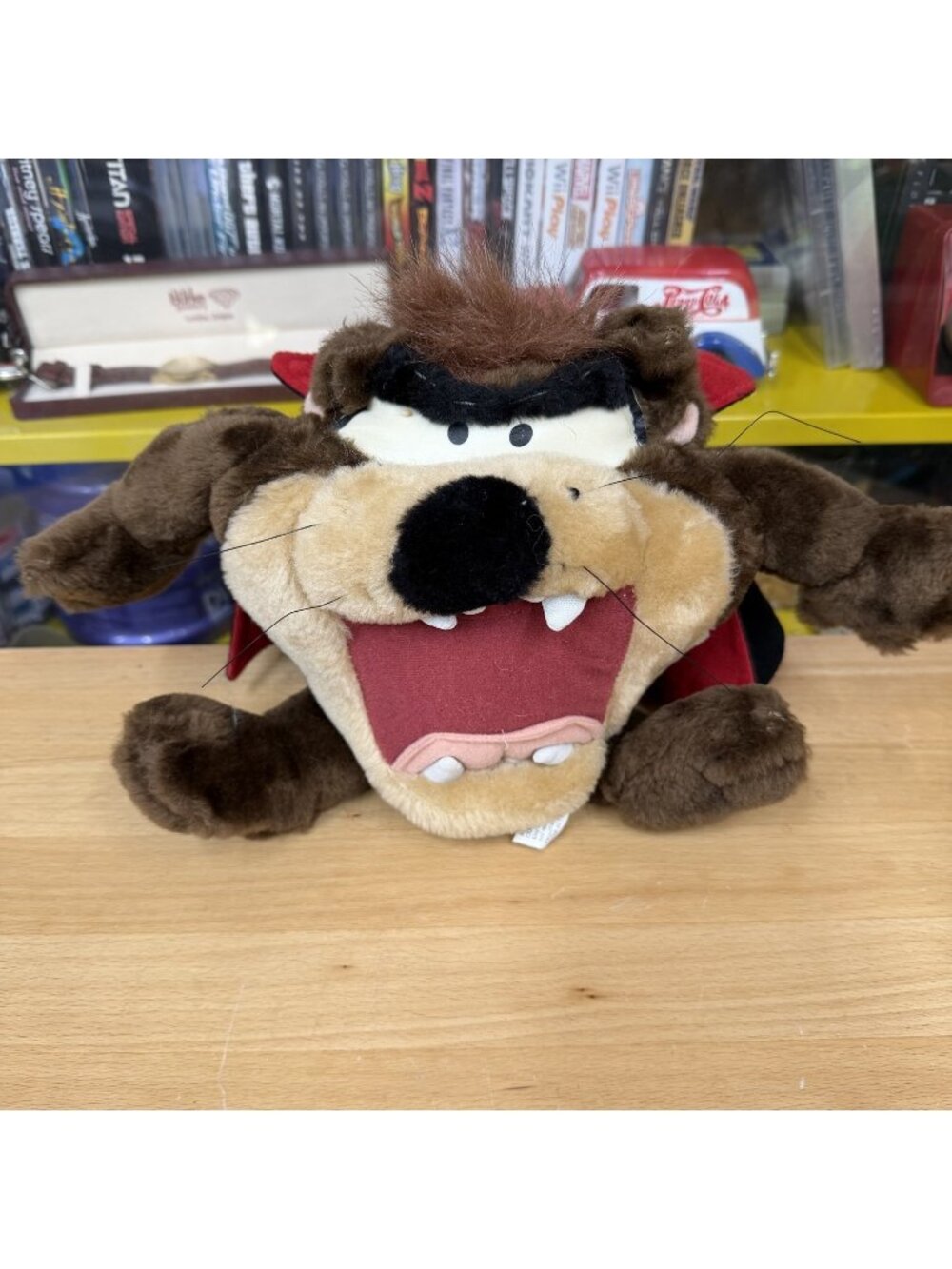 Looney Tunes “Taz” Tasmanian Devil with Vampire Cape Halloween 7” VTG 1998 READ